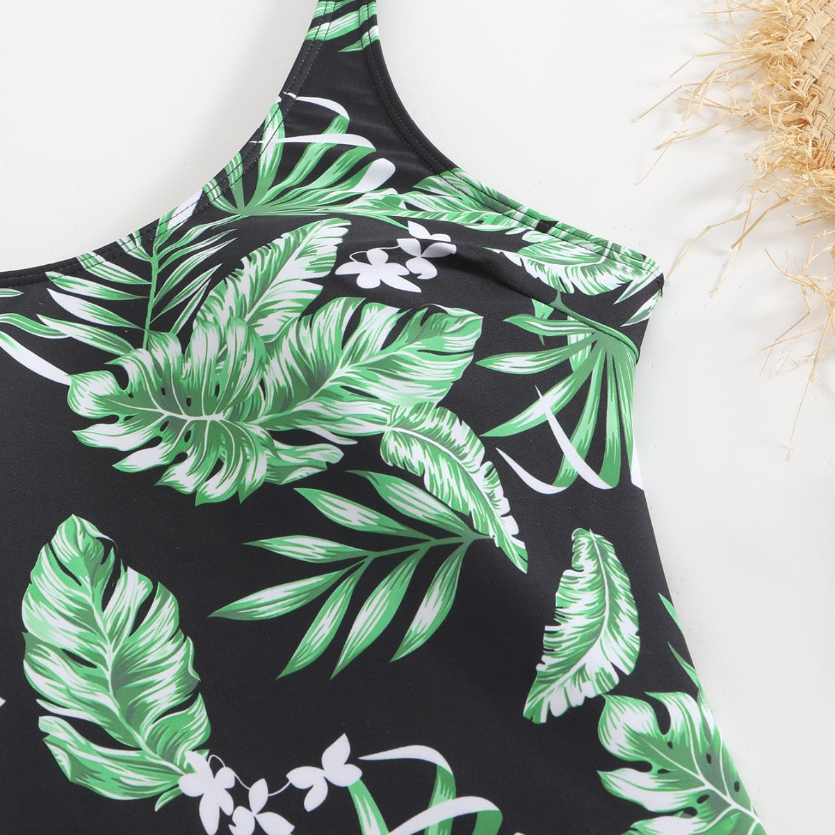 Maillot de bain femme avec motif floral et design short à la mode R&B