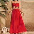 Ensemble Bandeau Femme avec Jupe Ample R&B