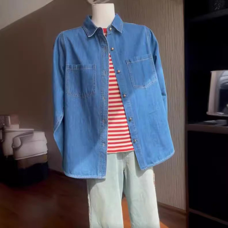 Chemise en Denim Femme