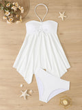 Tankini pour femmes avec un haut décontracté et une jupe à la mode R&B