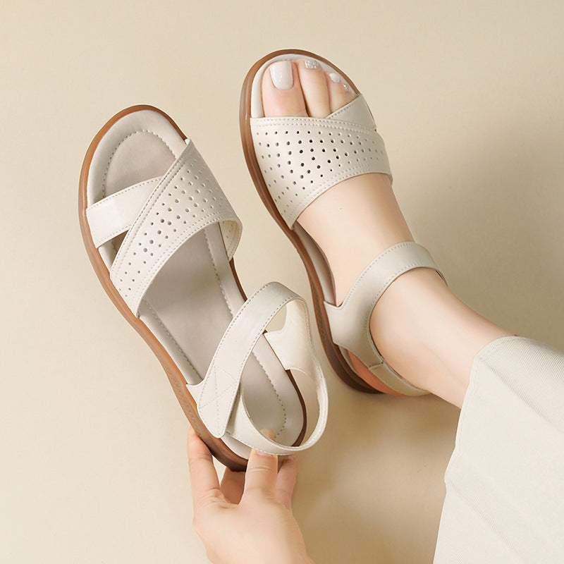 Sandales confortables pour femmes avec boucles respirantes et semelle antidérapante Heidi-Mode