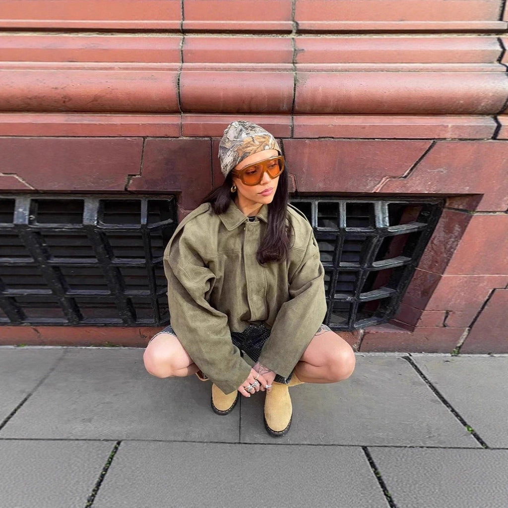Veste Chemise Oversized Femme Streetstyle