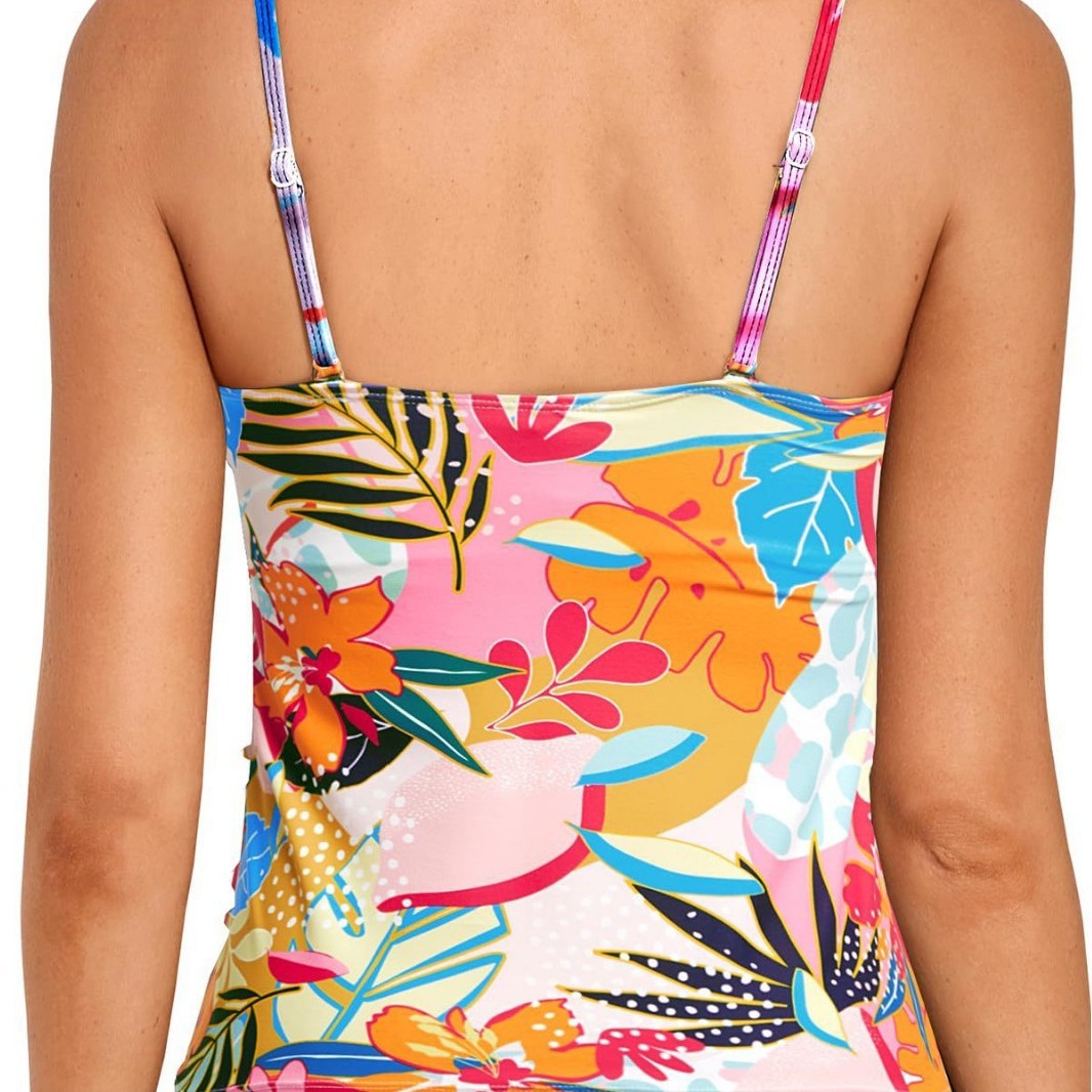 Tankini femme avec un design enroulé élégant R&B