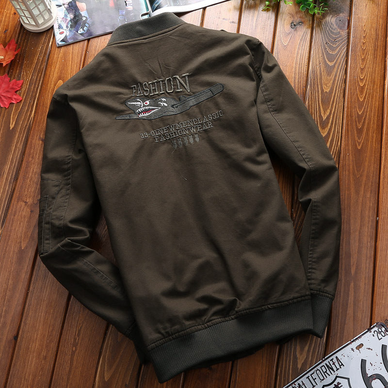Veste bomber urbaine pour hommes avec col contrasté, poche poitrine zippée et doublure matelassée Echo Archiv