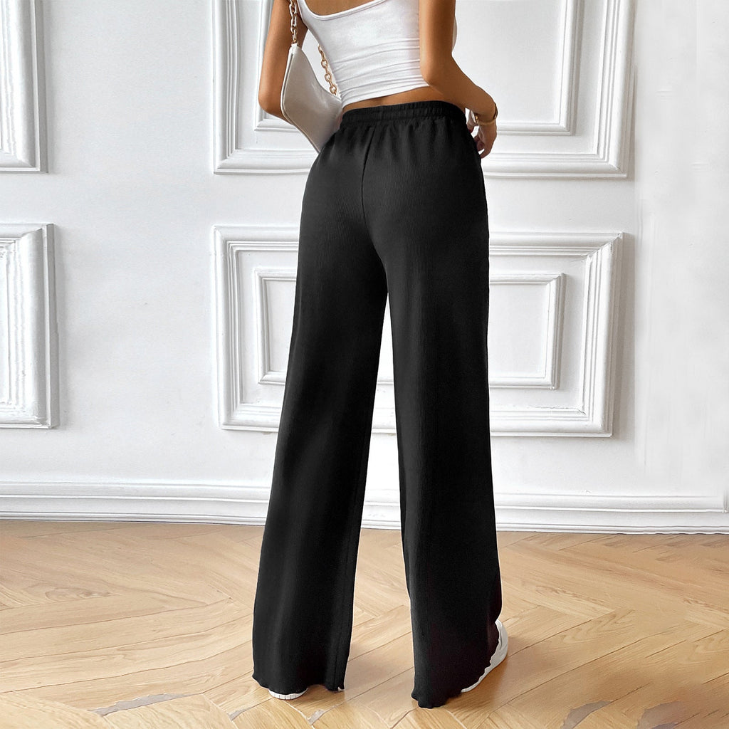 Pantalon de lounge pour femmes avec taille élastique, cordon de serrage et poches latérales Echo Archiv
