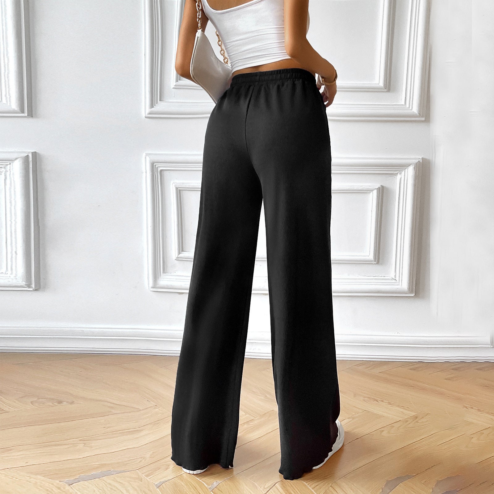 Pantalon de lounge pour femmes avec taille élastique, cordon de serrage et poches latérales Echo Archiv