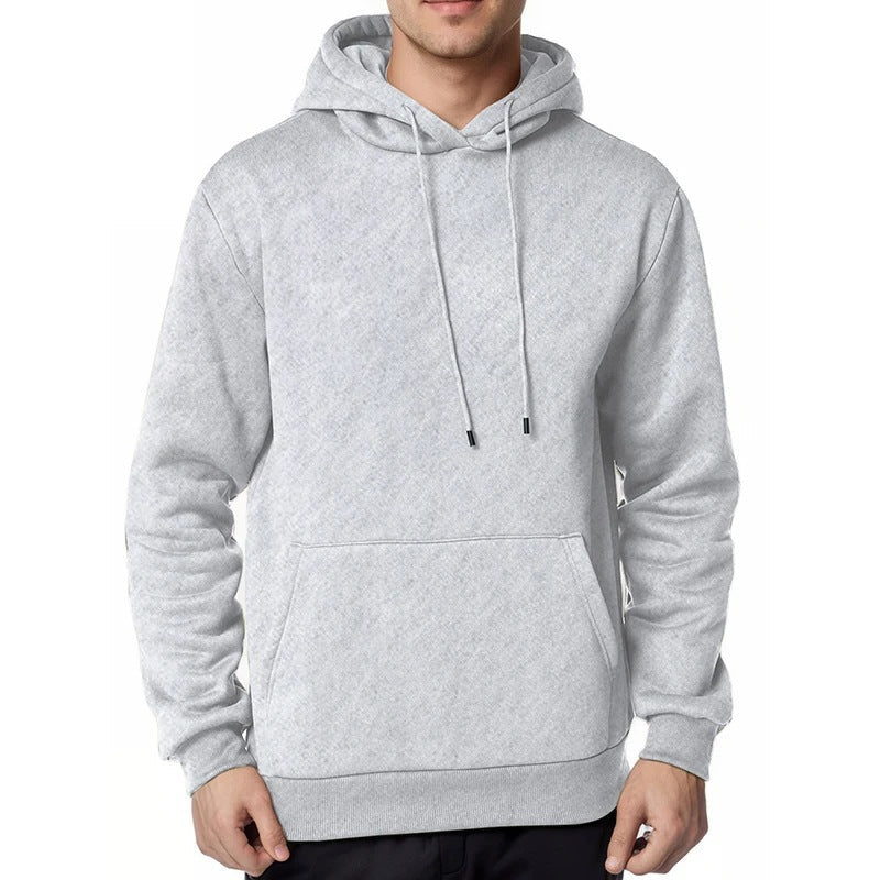 Homme nan sweat à capuche minimaliste avec doublure en polaire douce et poche kangourou Echo Archiv