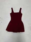 Robe courte en velours pour femmes avec une coupe de haute qualité et une silhouette en A R&B