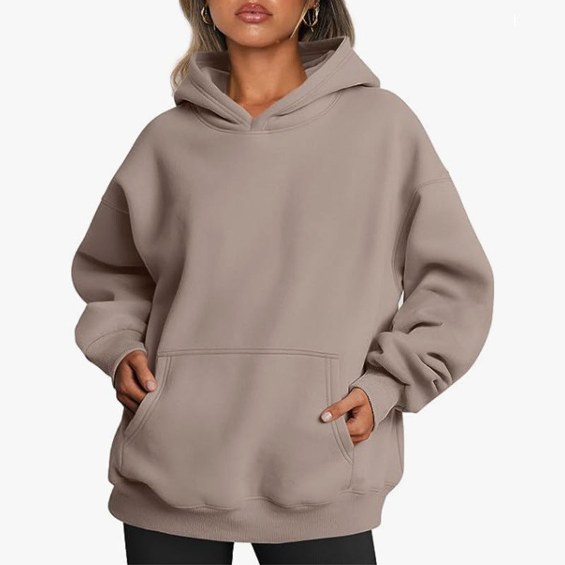 Pull à capuche en molleton Relax pour femmes avec poche kangourou, dos allongé et épaules tombantes Echo Archiv