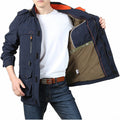 Veste de terrain légère pour hommes, coupe-vent et respirante, avec doublure en mesh, nombreuses poches zippées et à rabat, ainsi que des poignets ajustables - Echo Archiv