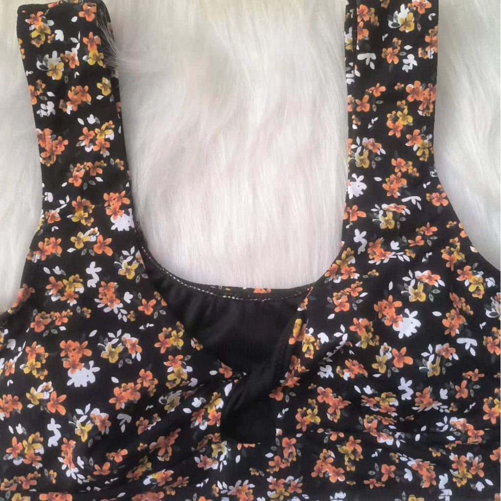 Ensemble de bikini taille haute pour femmes avec motif floral R&B