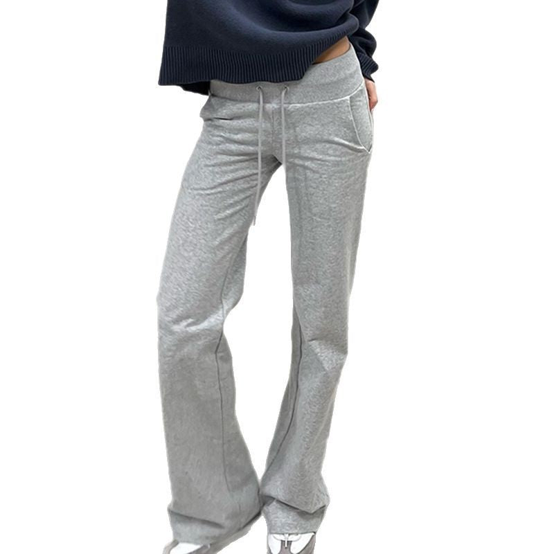 Pantalons de survêtement larges pour femmes avec ceinture de confort haute, cordon de serrage et poches plaquées Echo Archiv
