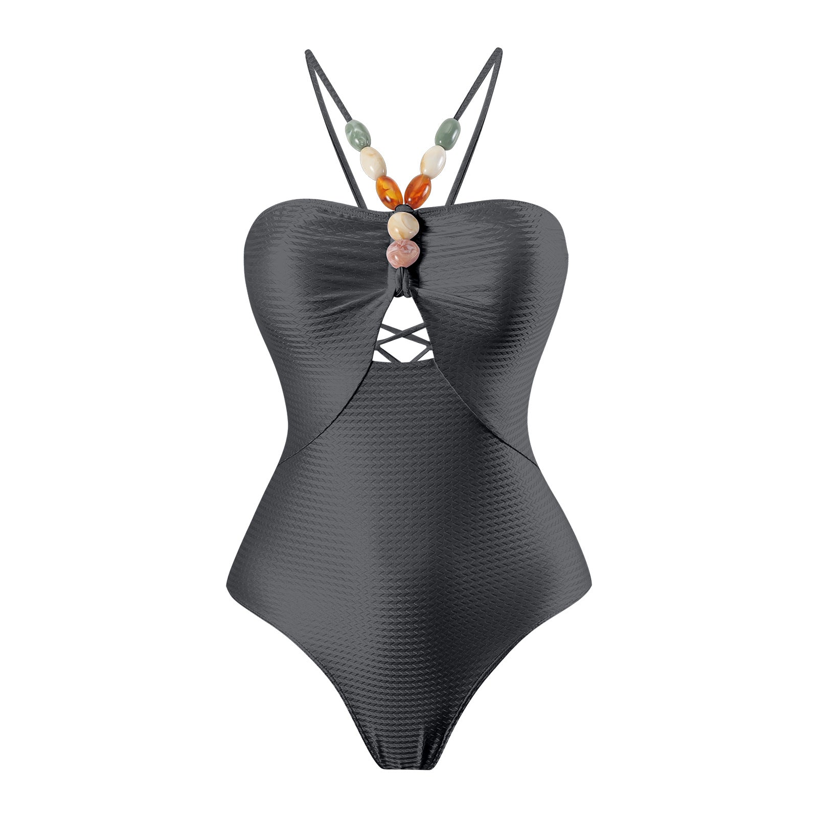Maillot de bain femme sécurisé avec coupe ludique et jupe portefeuille assortie Drune