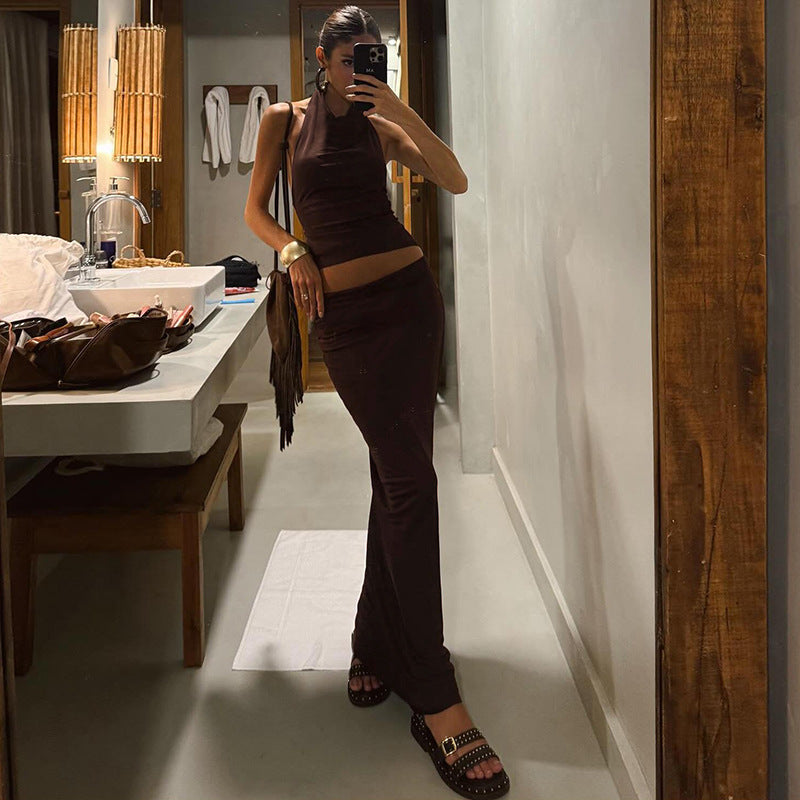 Haut élégant pour femmes avec col asymétrique et design de drapé raffiné Heidi-Mode