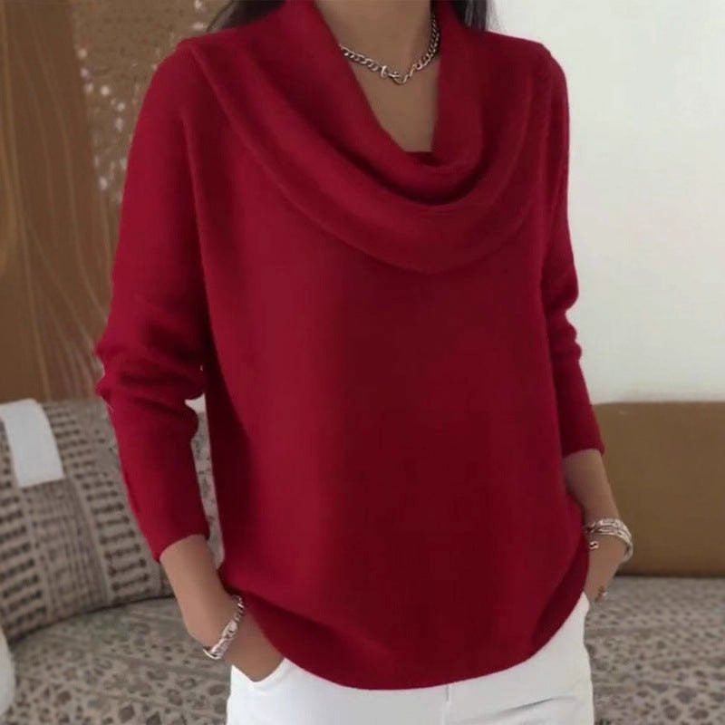 Pull Bootcut Stylé pour Femmes avec Col Cascading