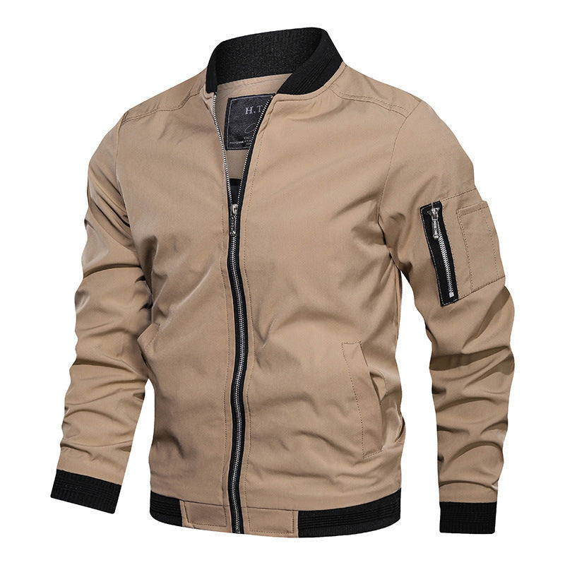 Veste bomber légère pour hommes avec fermeture éclair et poche sur le bras Echo Archiv
