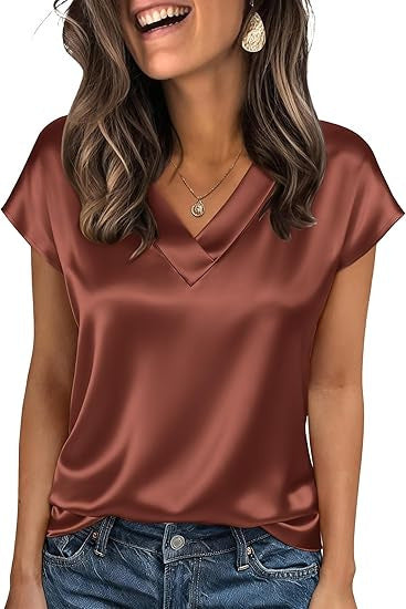 Blouse Satin R&B pour Femmes