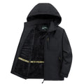 Veste thermique pour hommes, coupe-vent, avec doublure en fausse fourrure douce, capuche et poches zippées multifonctionnelles Echo Archiv