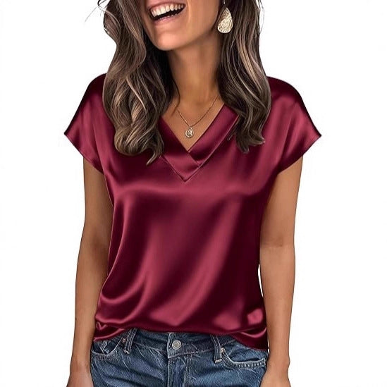Blouse Satin R&B pour Femmes