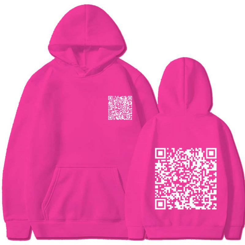 Sweat à capuche sportif pour femmes avec code QR Echoarchiv
