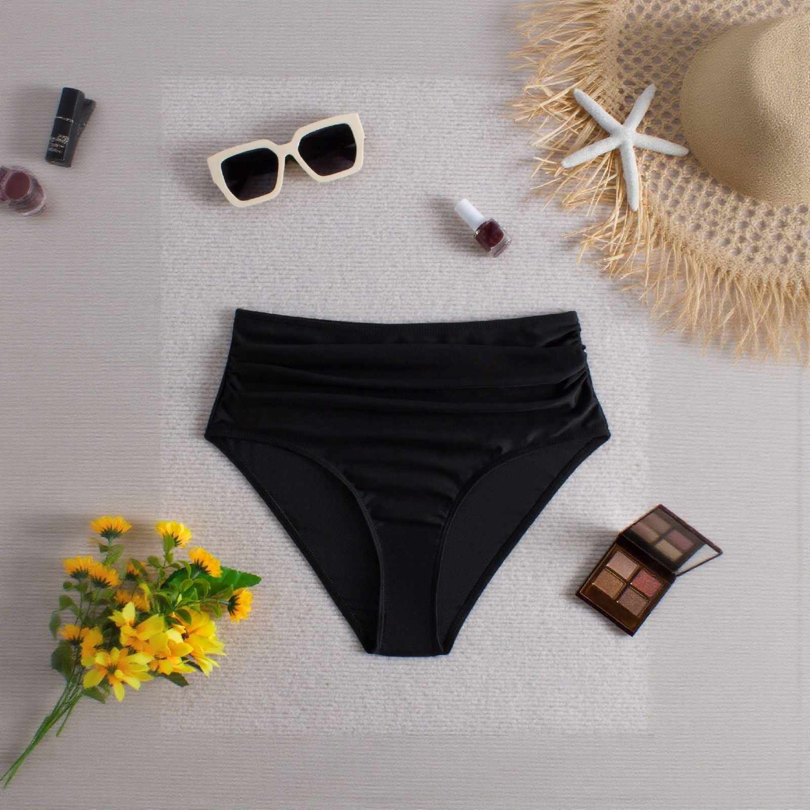 Pantalon de bikini taille haute pour femmes R&B