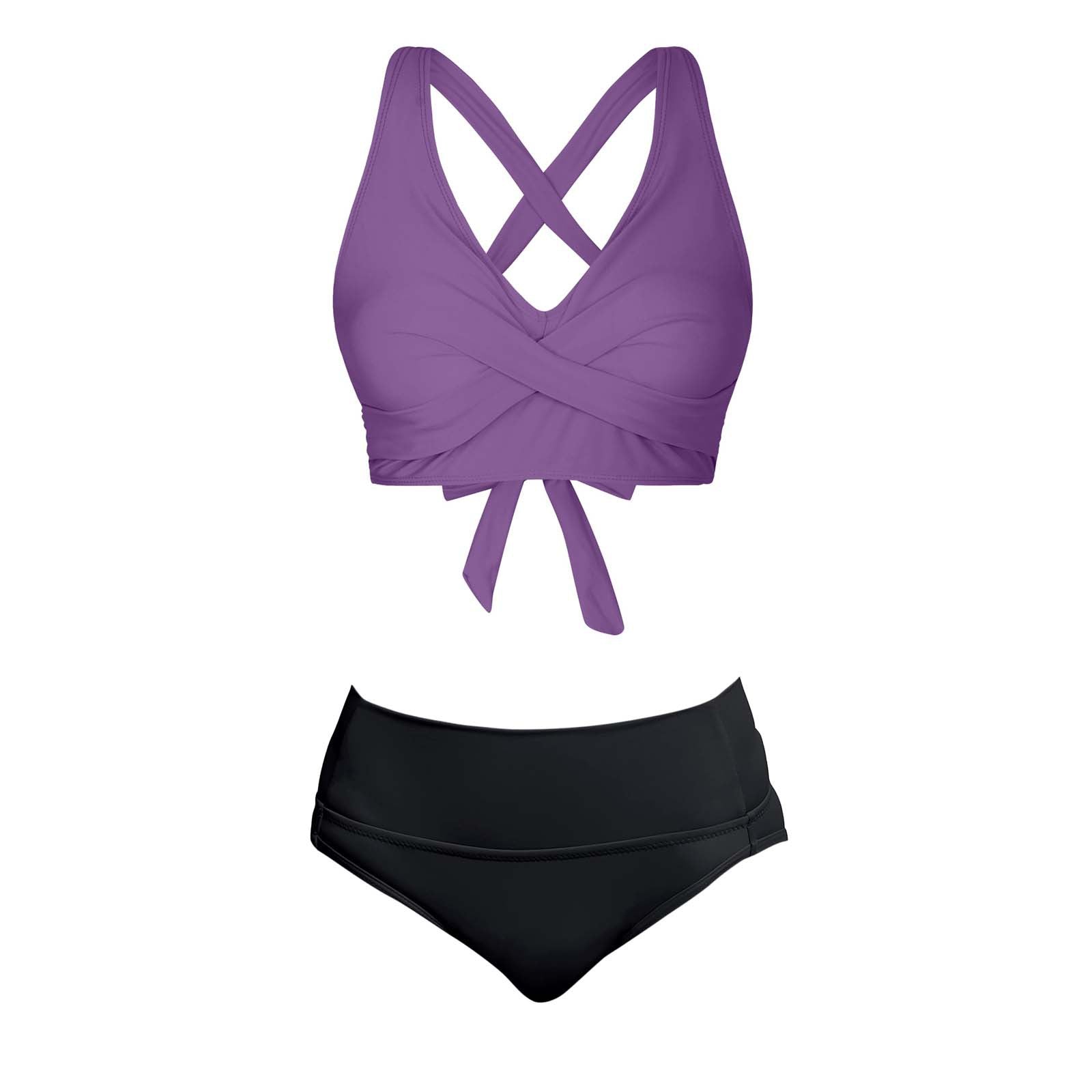 Maillot de bain deux pièces pour femmes avec design floral R&B