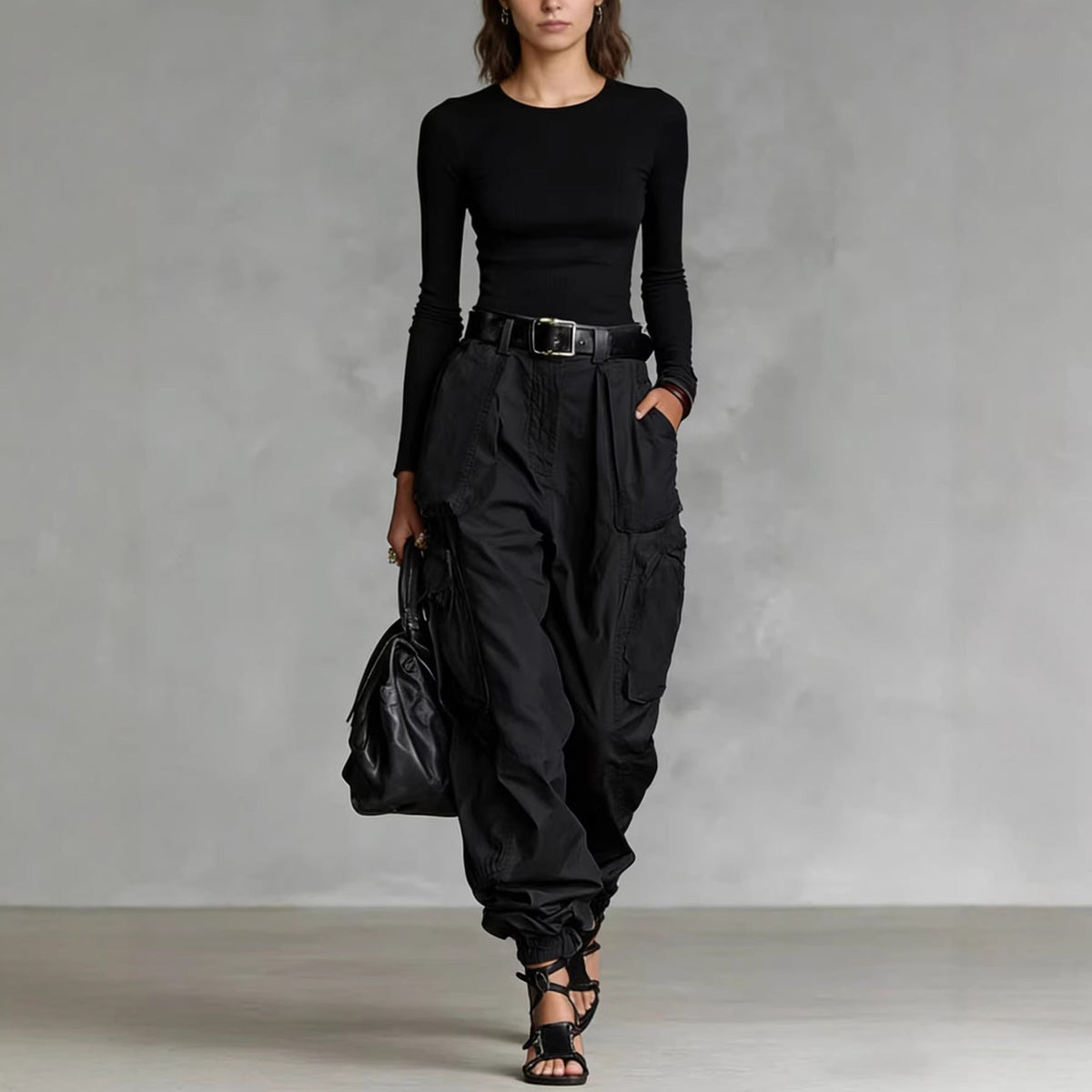 Pantalons Cargo Élégants pour Femmes avec Taille Ajustable