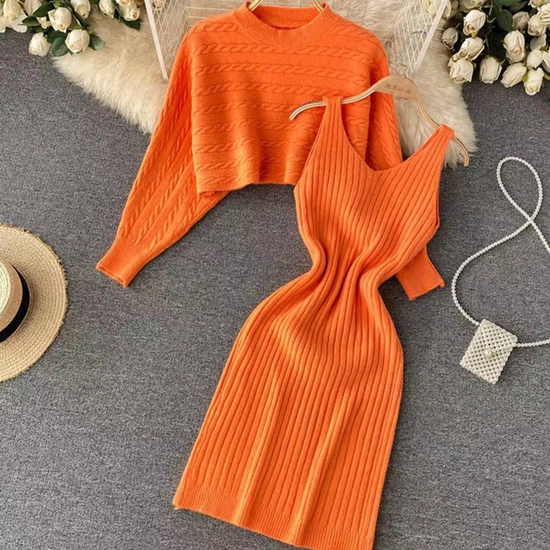 Ensemble robe en tricot et pull Damen Echo Archiv