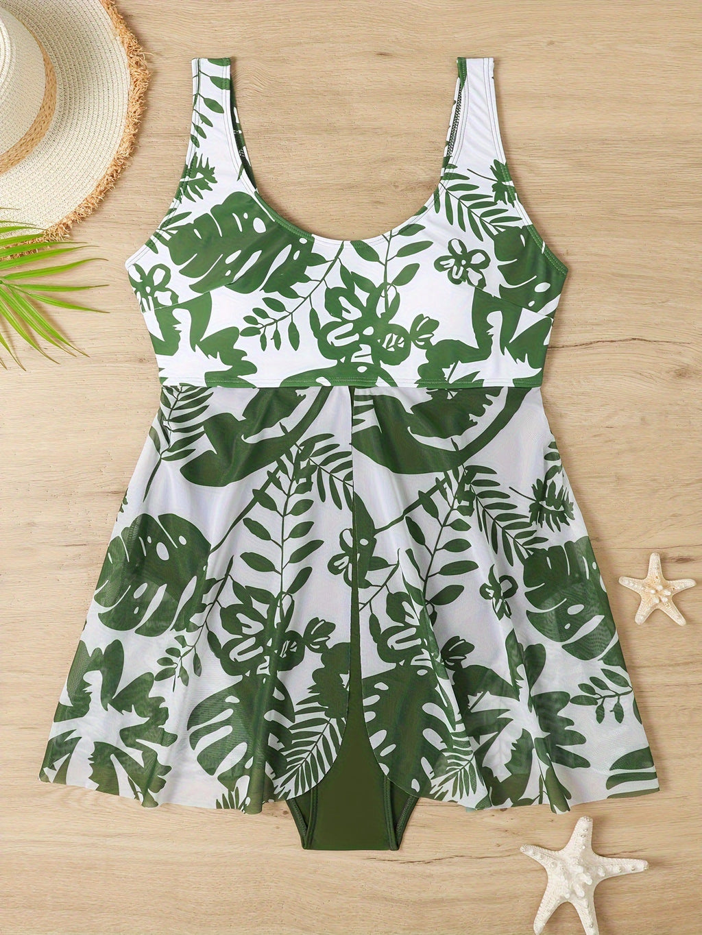 Maillot de bain une pièce pour femmes avec jupe fluide et design floral Echo Archiv