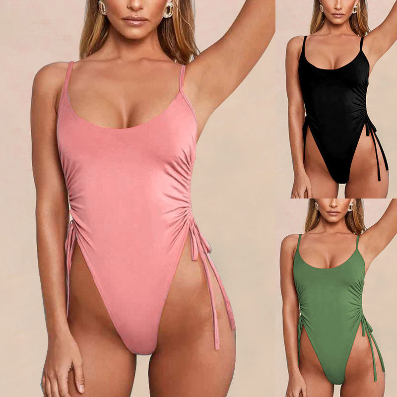 Maillot de bain une pièce femme avec bretelles latérales réglables R&B