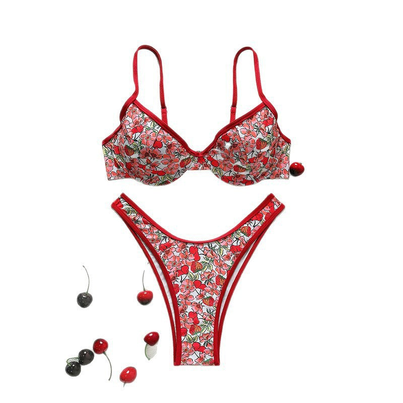 Bikini Push-Up pour femmes avec motifs floraux et bretelles ajustables R&B