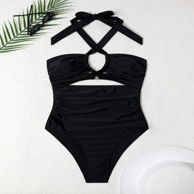 Maillot de bain une pièce élégant pour femmes avec détails découpés R&B