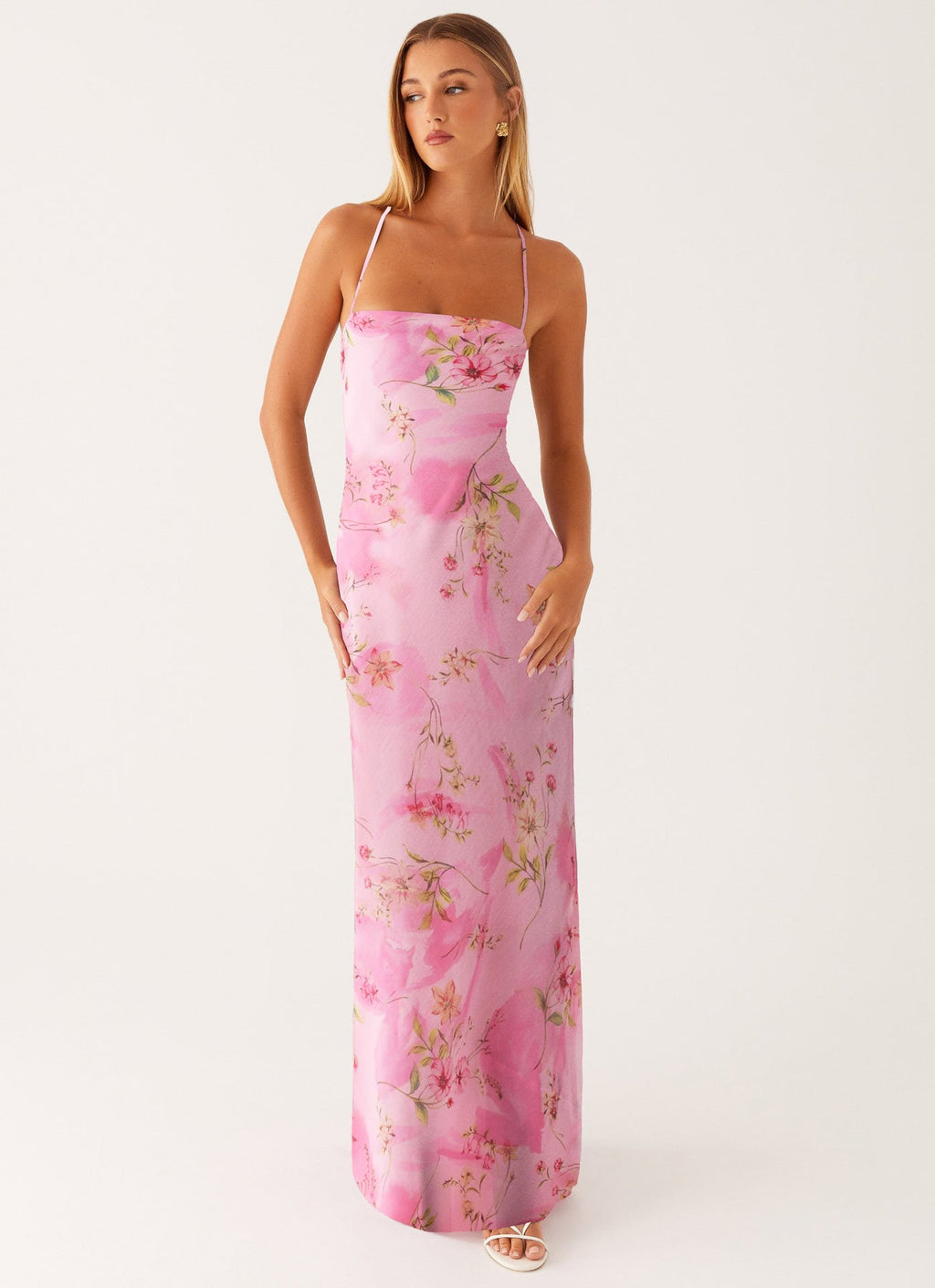 Robe maxi femme avec motif floral Heidi-Mode