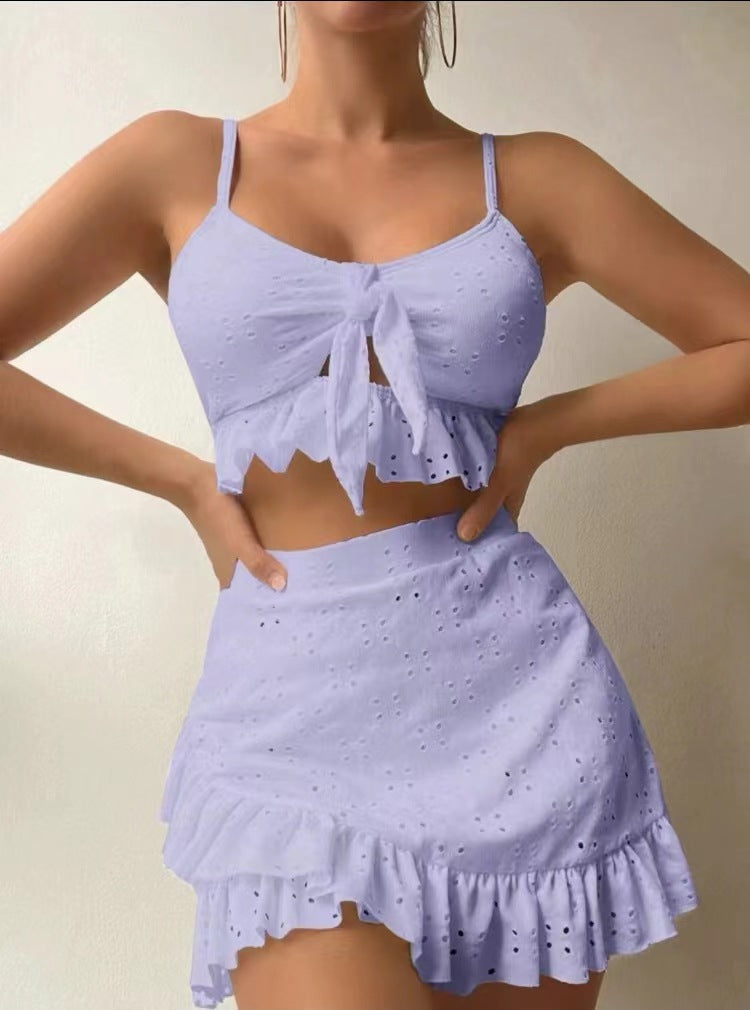 Ensemble Crop-Top et Jupe pour Femmes avec Design Ludique Echo Archiv