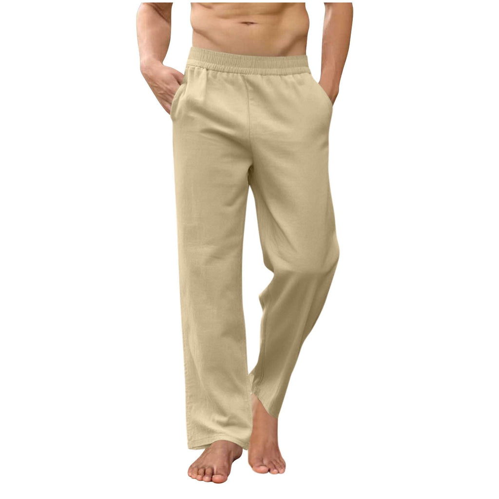 Pantalon de lounge décontracté pour hommes avec taille élastique, poches latérales et fentes aux chevilles Echo Archiv