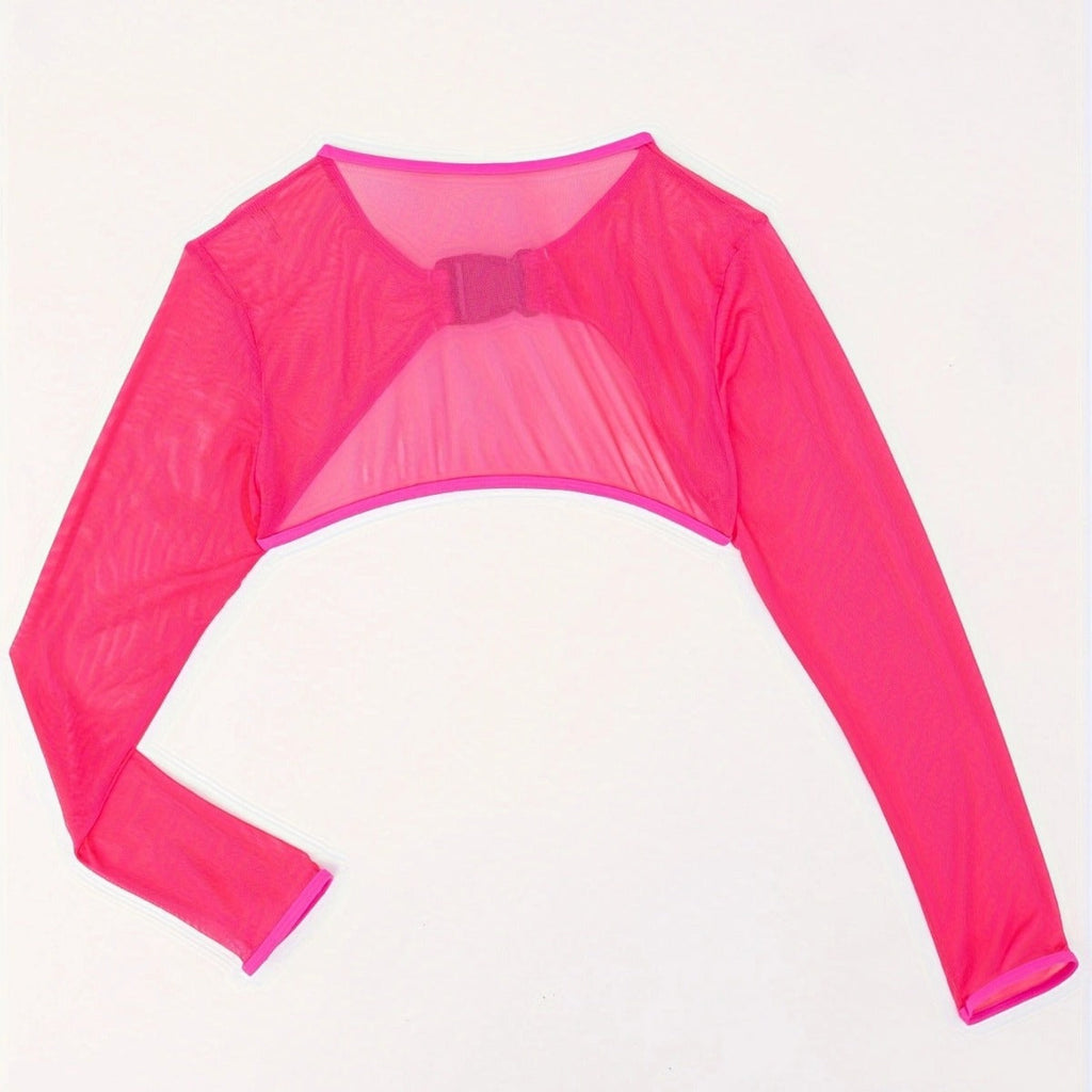 T-shirt à manches longues sportif pour femmes avec un cut-out stylé R&B