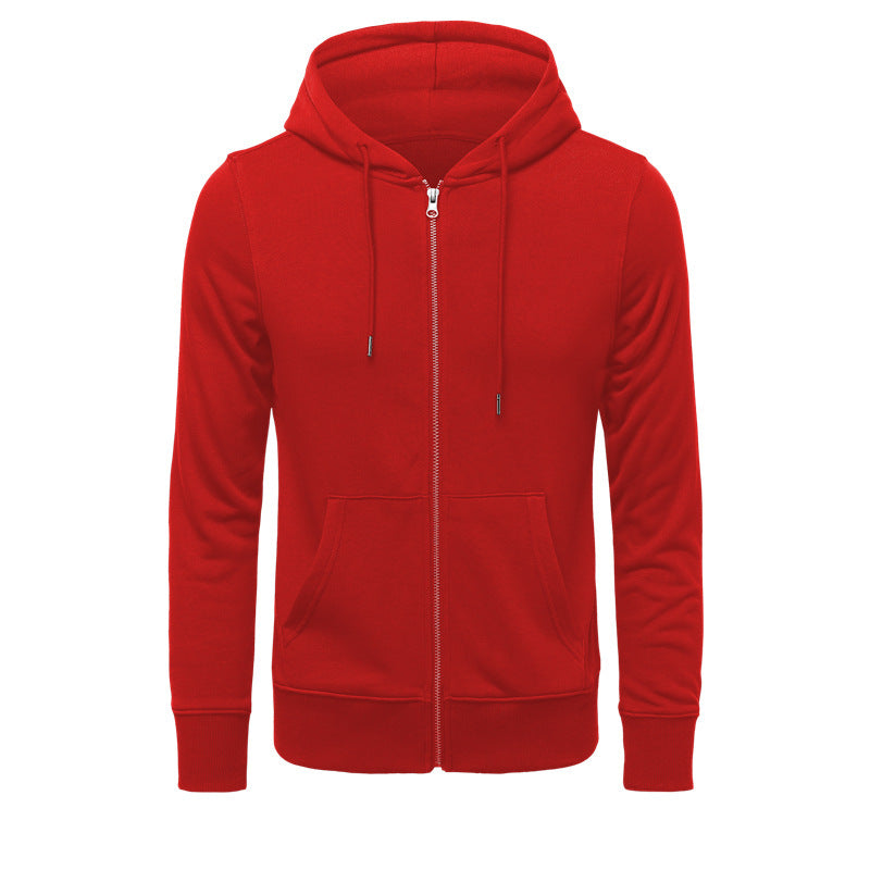 Hoodie zippé pour hommes, coupe slim avec fermeture éclair en métal, capuche double épaisseur et poche kangourou Echo Archiv