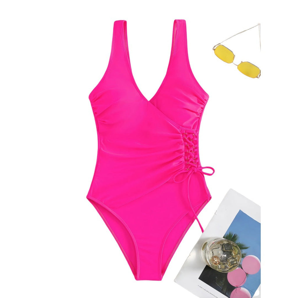 Maillot de bain une pièce pour femmes avec un design drapé raffiné R&B