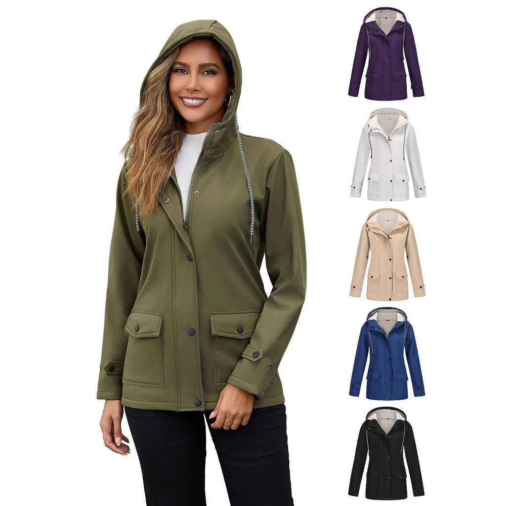 Veste d'extérieur à la mode pour femmes avec doublure en polaire