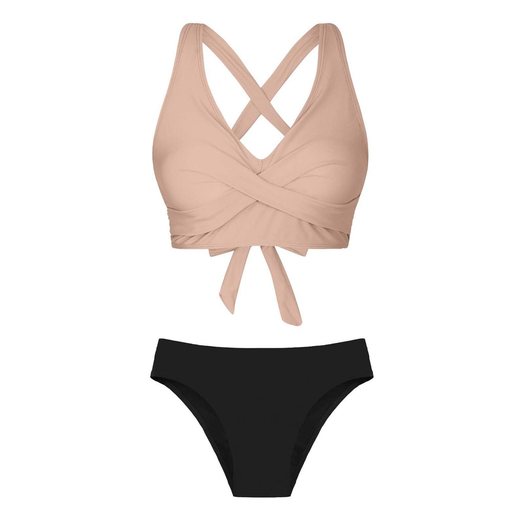 Maillot de bain deux pièces pour femmes avec design floral R&B