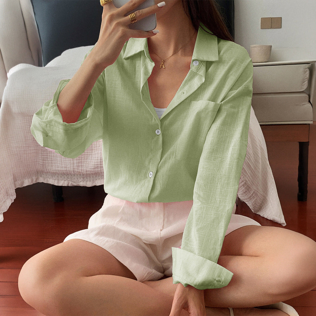Ensemble d'été deux pièces pour femmes composé d'une chemise oversize légère et d'une robe mini sans manches Echo Archiv