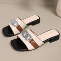 Mules pour femmes au design moderne avec accent de boucle tendance R&B