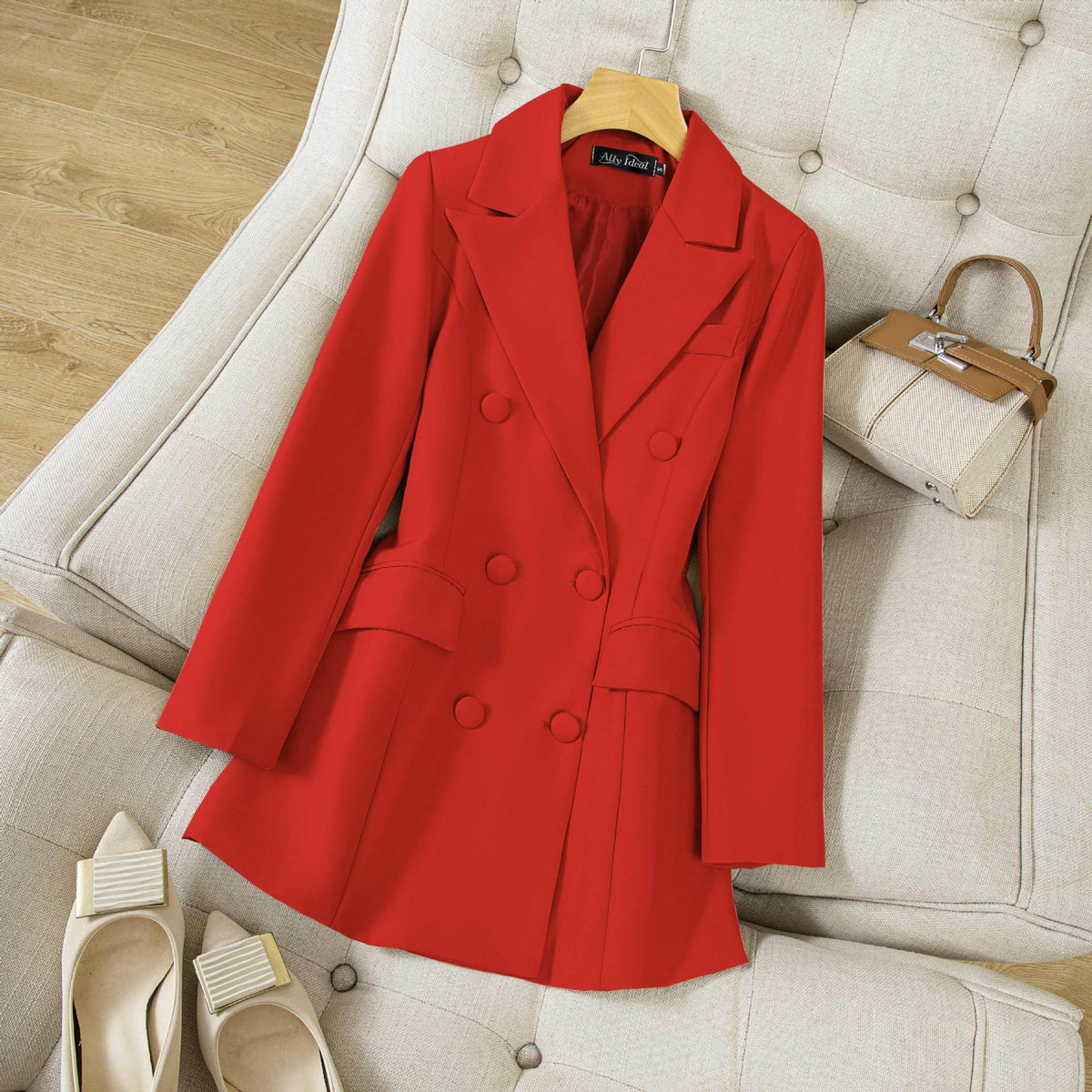 Blazer double boutonnage élégant et stylé pour femmes