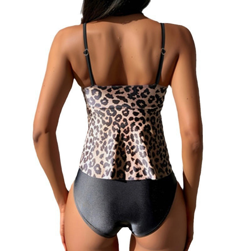 Tankini féminin à motif animalier R&B