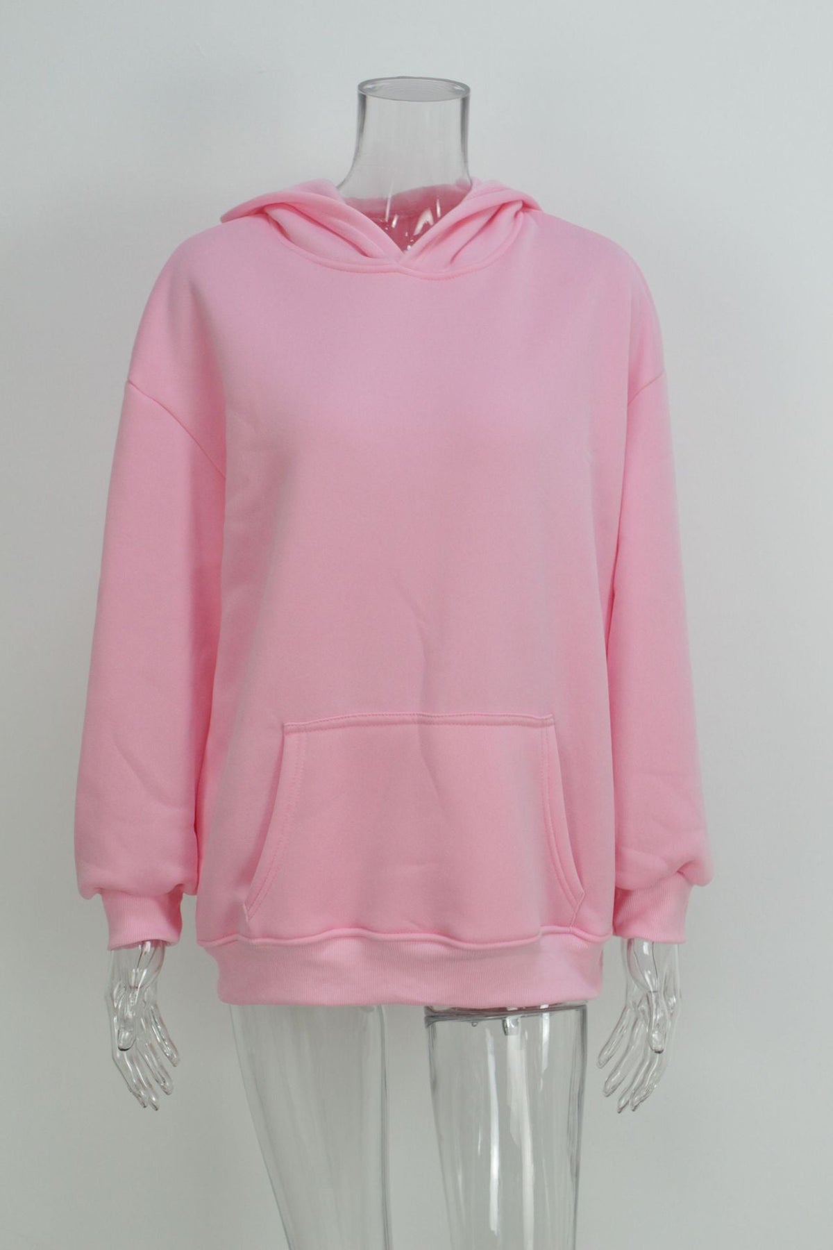 Sweat à capuche oversize pour femmes en tissu doux avec ourlet asymétrique, poche kangourou et épaule tombante Echo Archiv