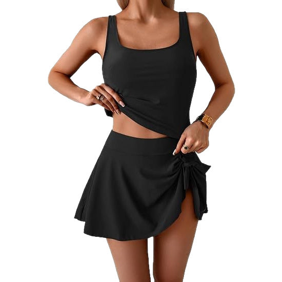 Ensemble Tankini Sportif Femme avec Jupe Flatteuse R&B
