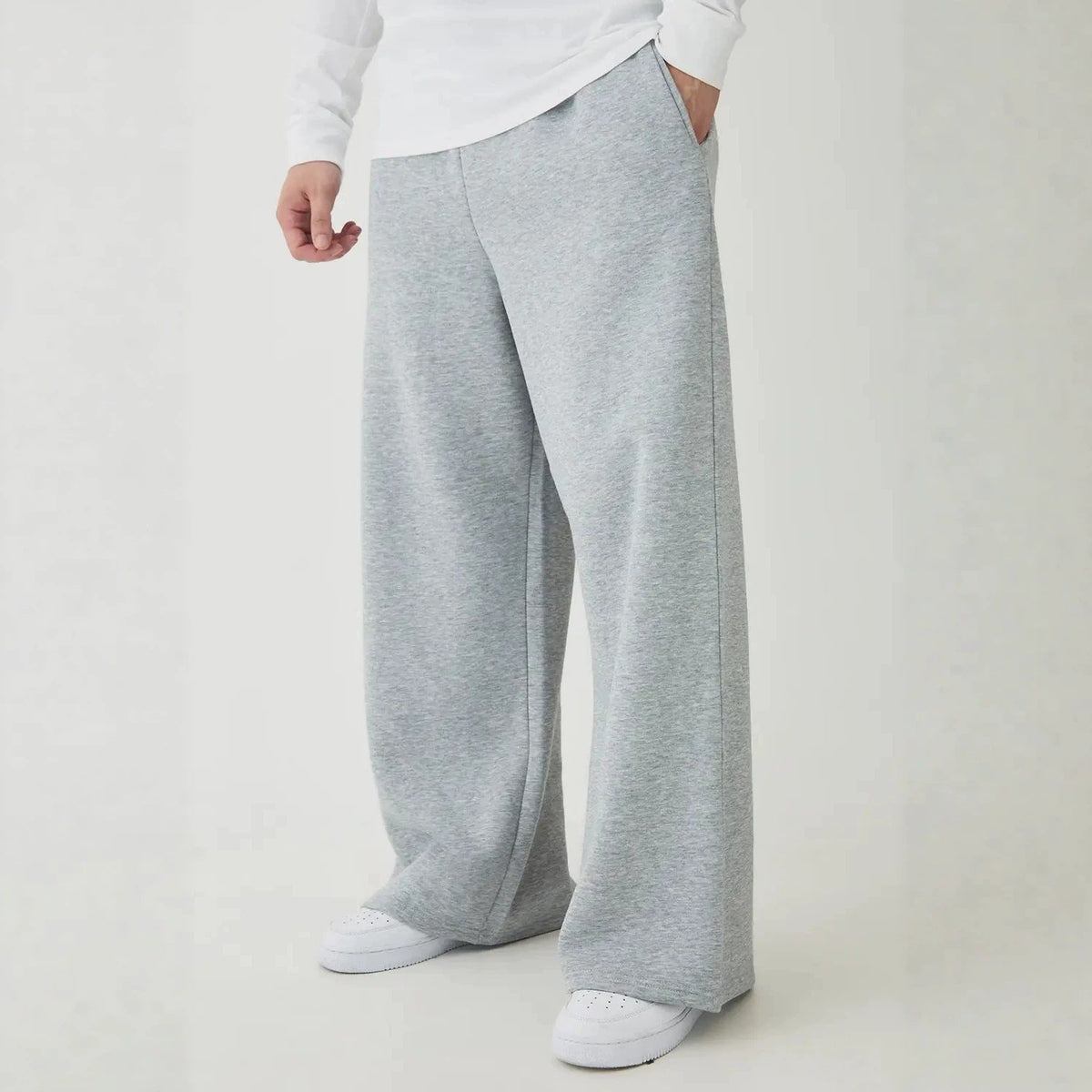Pantalons de survêtement unisexes en molleton avec ceinture de confort élastique, jambe droite et poches latérales Echo Archiv