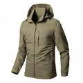 Veste softshell légère pour hommes, déperlant, avec capuche et fermeture éclair sécurisée Echo Archiv