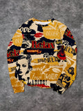 Sweatshirt décontracté pour femmes avec impression graphique créative Echoarchiv