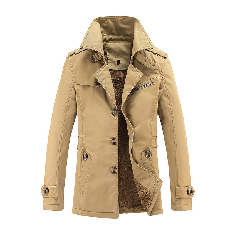 Veste blazer en coton décontractée pour hommes avec patte de boutonnage, poches plaquées et doublure rayée Echo Archiv
